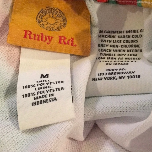 Ruby Rd. Tropical Faux Wrap Skirt M FREE SHIP - Picture 4 of 4